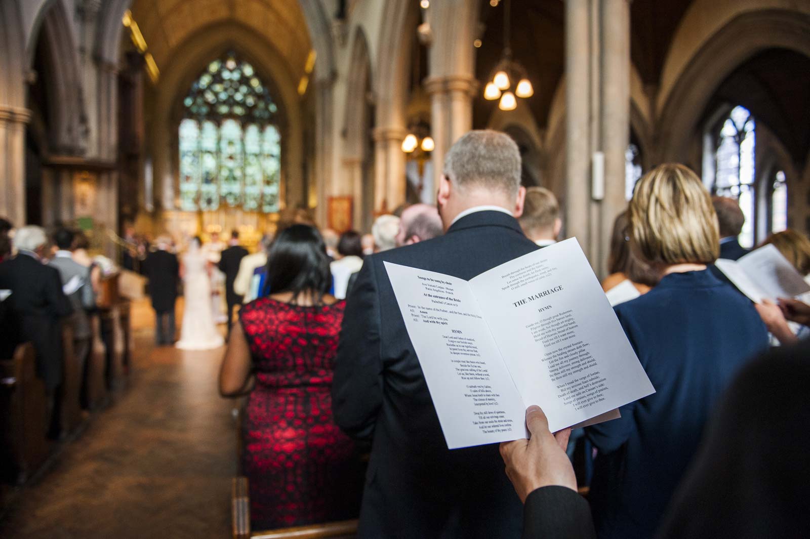 The wedding Ceremony in Mayfair Our Lady of the Assumption Catholic Church