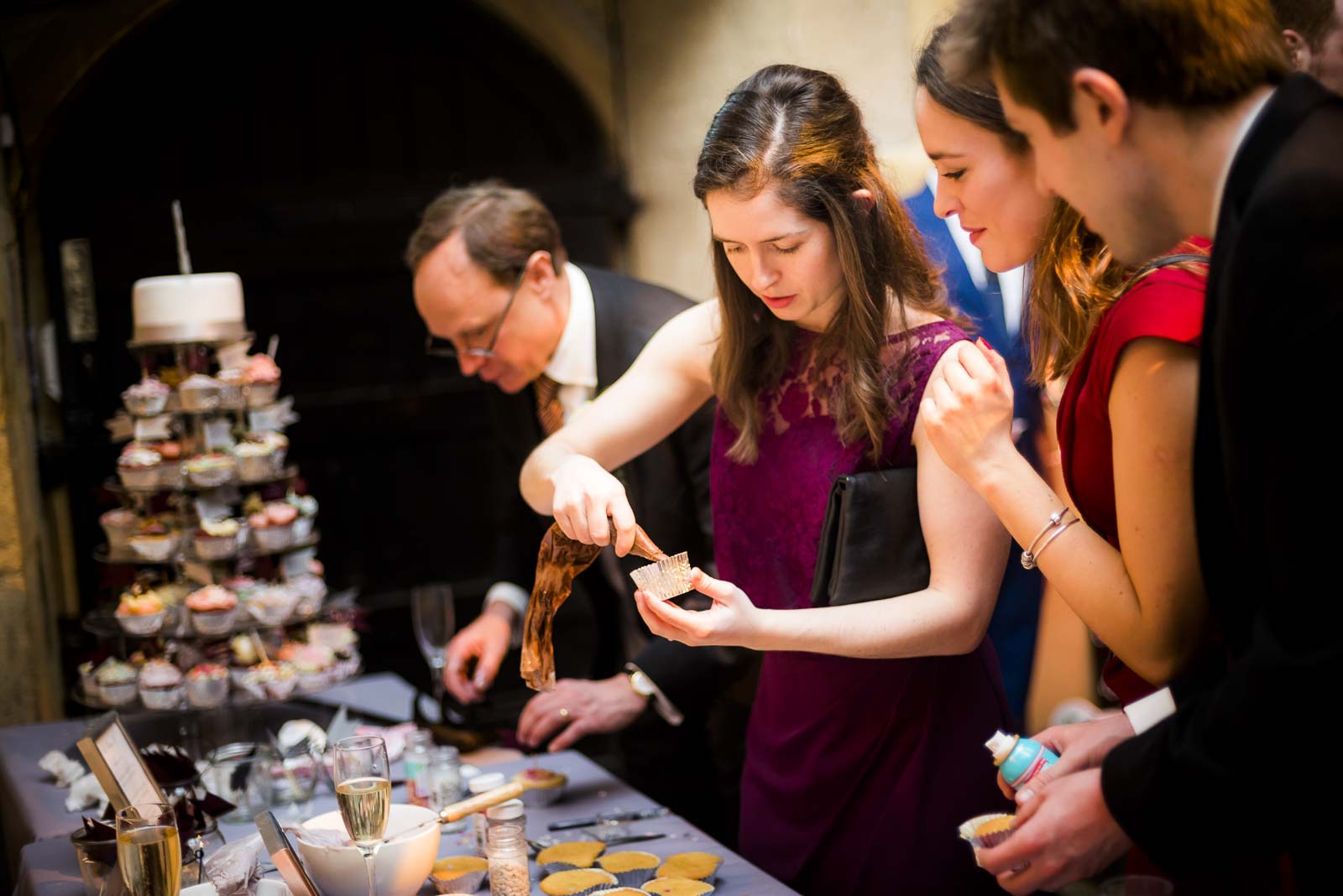 Wedding reception fun at Sudeley Castle