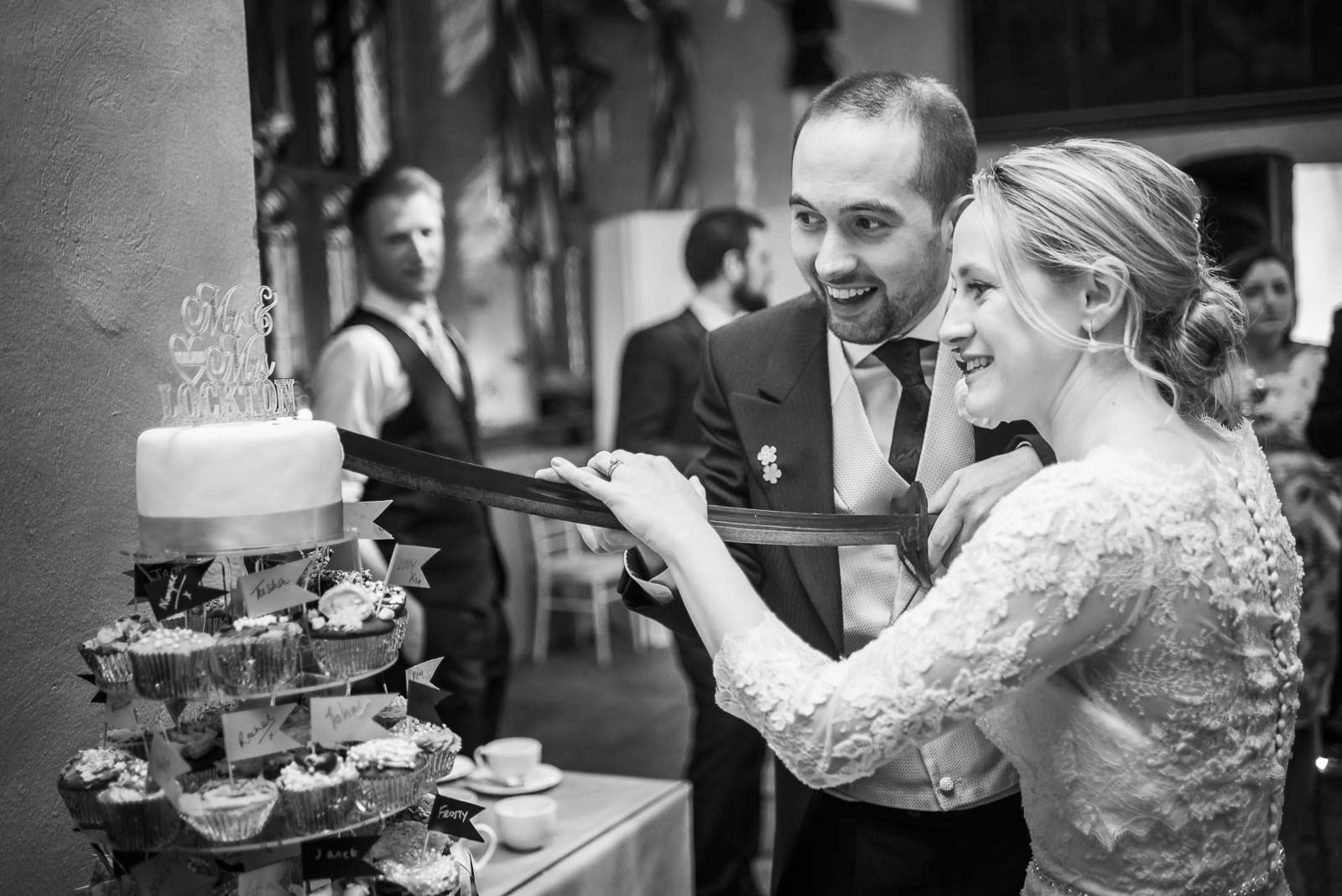 Cutting the cake at Sudeley Castle