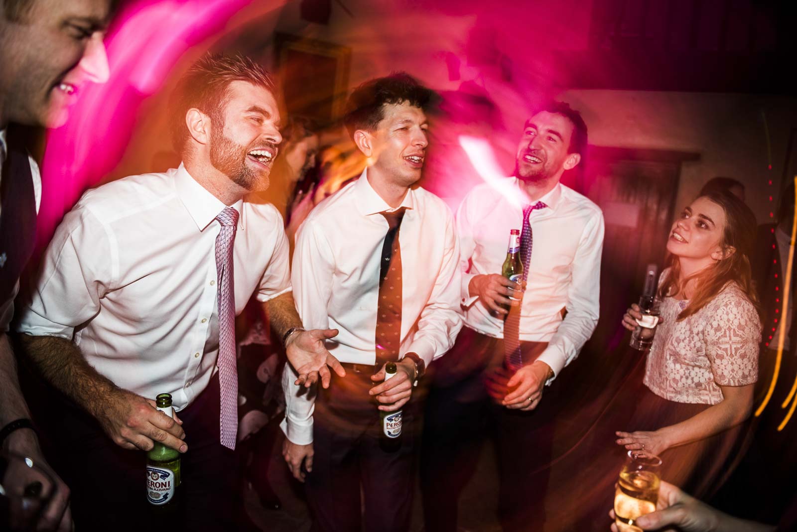 Groomsmen fun in Sudeley Castle